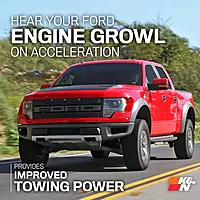 K&N Cold Air Intake System: High-Flow Air Filter, Increase Performance & Towing: Compatible with 2011-2014 FORD: F150, 57-2583