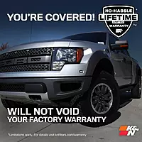K&N Cold Air Intake System: High-Flow Air Filter, Increase Performance & Towing: Compatible with 2011-2014 FORD: F150, 57-2583