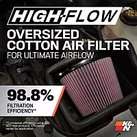 K&N Cold Air Intake System: High-Flow Air Filter, Increase Performance & Towing: Compatible with 2011-2014 FORD: F150, 57-2583