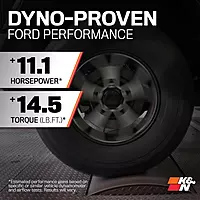 K&N Cold Air Intake System: High-Flow Air Filter, Increase Performance & Towing: Compatible with 2011-2014 FORD: F150, 57-2583