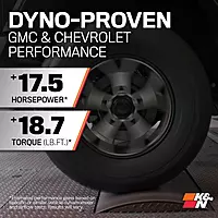 K&N Cold Air Intake System 57-3058 — High-Flow Filter, Fits 2007-2008 Chevy/GMC/Cadillac