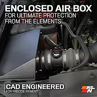 K&N Cold Air Intake System 57-3058 — High-Flow Filter, Fits 2007-2008 Chevy/GMC/Cadillac