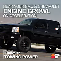 K&N Cold Air Intake System 57-3058 — High-Flow Filter, Fits 2007-2008 Chevy/GMC/Cadillac