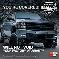 K&N Cold Air Intake System 57-3058 — High-Flow Filter, Fits 2007-2008 Chevy/GMC/Cadillac