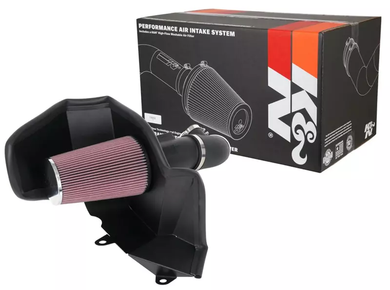 K&N Cold Air Intake System: High-Flow Air Filter, Increase Performance & Towing: Compatible with 2017-2025 Chevrolet/Cadillac/GMC: XT5, Blazer, Acadia, 63-3115