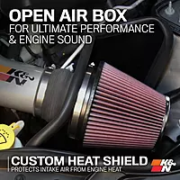 K&N Cold Air Intake System High-Flow Air Filter Compatible with 2012-2023 Dodge/Jeep 77-1567KS