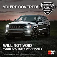 K&N Cold Air Intake System High-Flow Air Filter Compatible with 2012-2023 Dodge/Jeep 77-1567KS