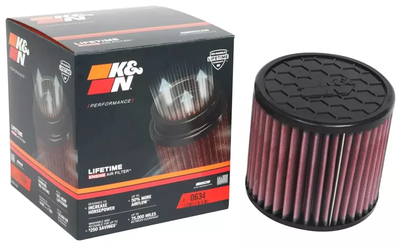 K&N High-Flow Original Lifetime Engine Air Filter E-0634 (Oiled Cotton)