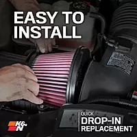 K&N E-0781 High-Flow Lifetime Air Filter for 6.6L Duramax (2005-2010)
