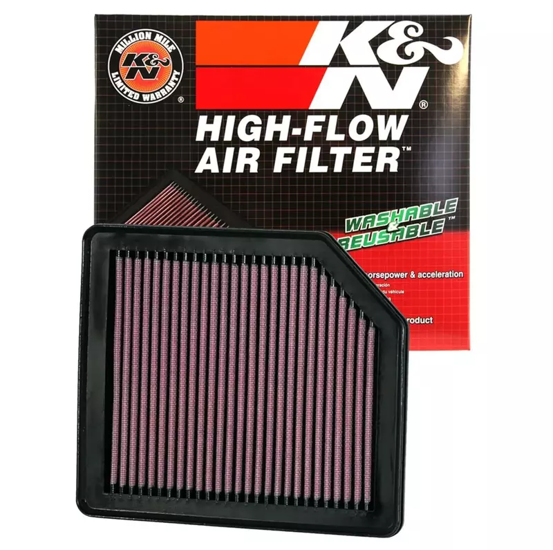 K&N High-Flow Original Lifetime Engine Air Filter: Increase Power: Premium, Washable: Compatible with 2006-2011 HONDA: Civic, Crossroad, 33-2342 (Pack of 1)