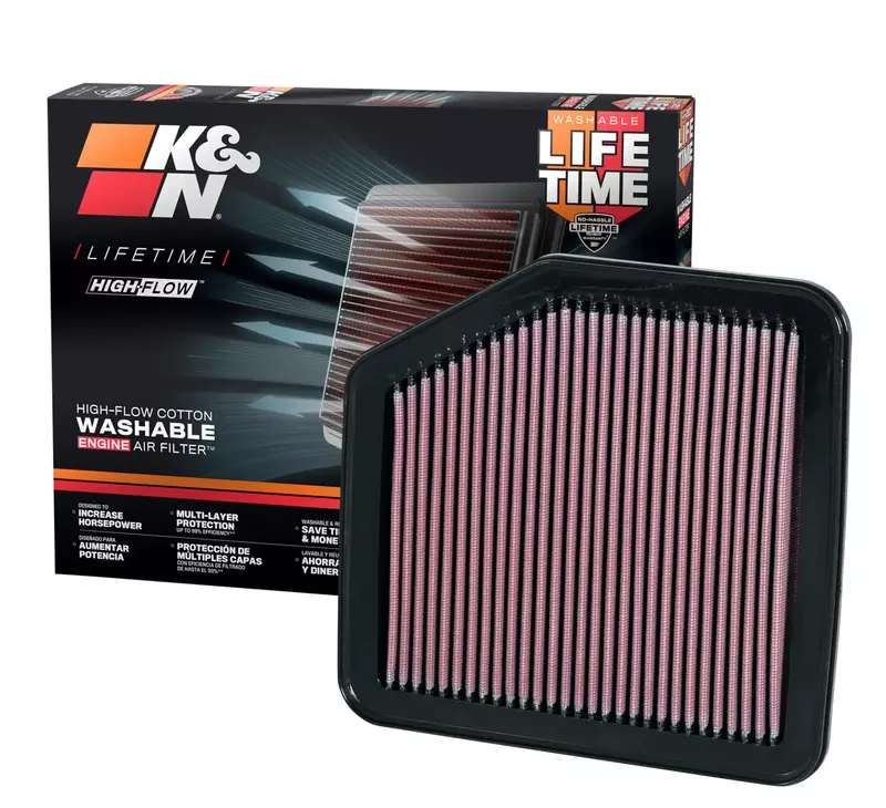 K&N High-Flow Lifetime Engine Air Filter - 33-2345 (Fits Lexus/Toyota 2005-2015)
