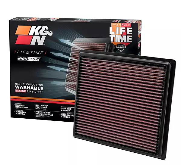 K&N High-Flow Original Lifetime Engine Air Filter 33-2443