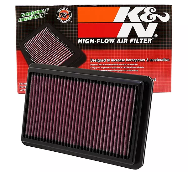 K&N High-Flow Lifetime Engine Air Filter 33-2473 — Compatible with 2013-2024 Acura/Honda/Hyundai/Kia