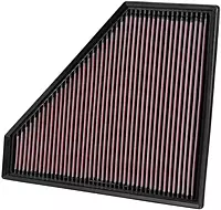 K&N High-Flow Original Lifetime Engine Air Filter: Increase Power: Premium, Washable: Compatible with 2013-2024 Cadillac/Chevrolet: ATS, CTS, Camaro, 33-2496