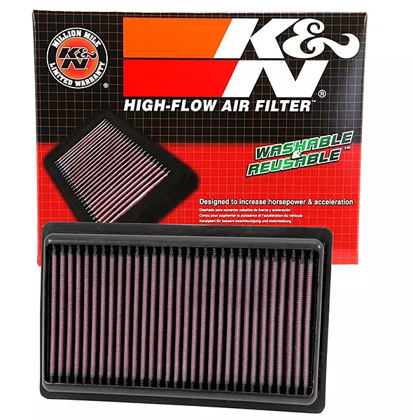 K&N High-Flow Original Lifetime Engine Air Filter: Increase Power: Premium, Washable: Compatible with 2014-2019 INFINITI: Q50, 33-5014