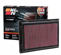 K&N High-Flow Original Lifetime Engine Air Filter: Increase Power: Premium, Washable: Compatible with 2006-2018 Lexus/Toyota: ES300h, HS250h, LS460, LS600h, Avalon, Camry, Rav 4, 33-2381