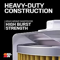 K&N Premium Oil Filter HP-1017 — Wrench-Off Nut, 20,000 Mile Protection