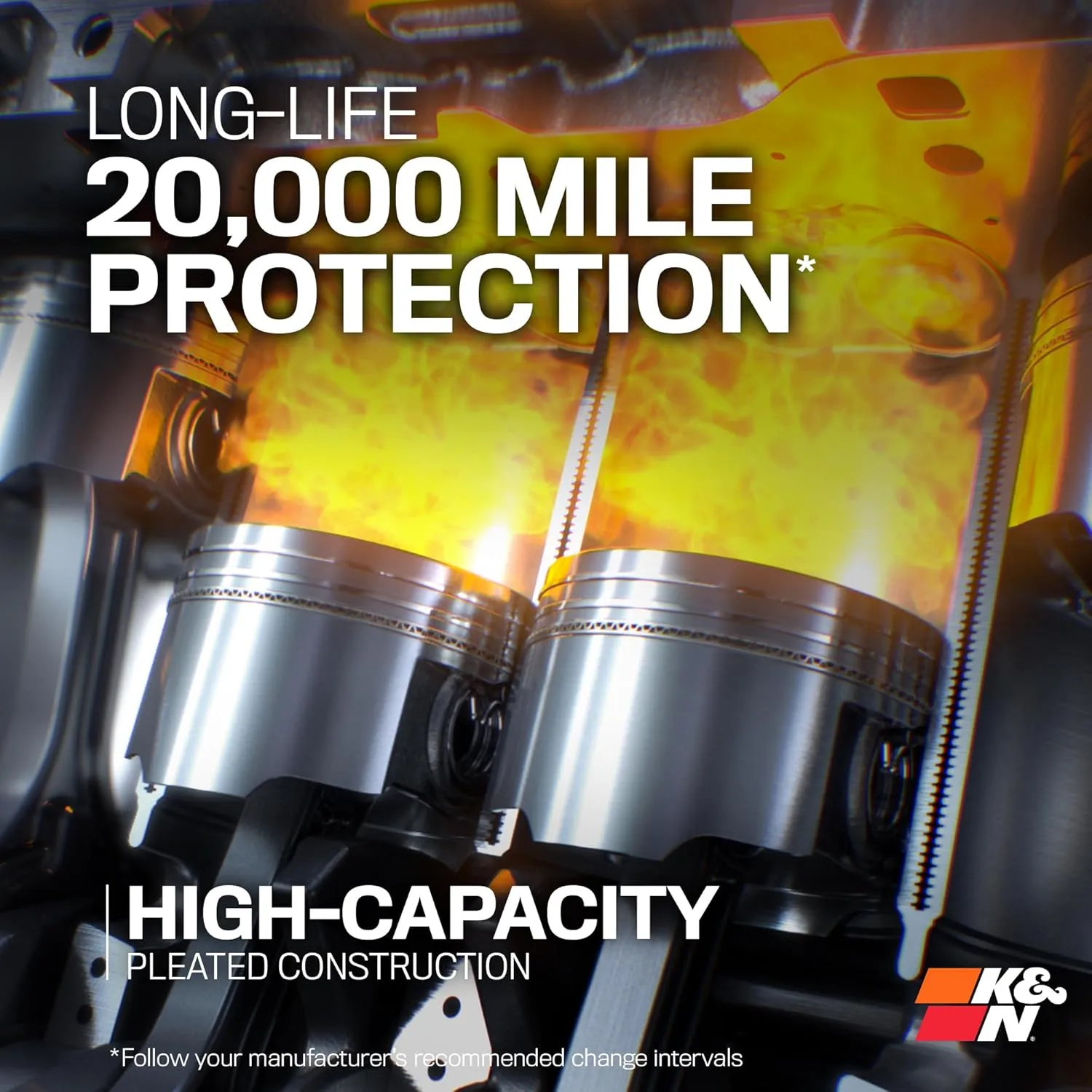 K&N Premium HP-2011 Oil Filter — 20,000 Mile Protection with Wrench-Off Nut