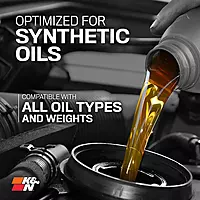 K&N Premium Oil Filter HP-2004 — Wrench-Off Nut, 20,000 Mile Protection