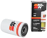 K&N Premium Oil Filter HP-4003 — 20,000 Mile Protection, Wrench-Off Nut