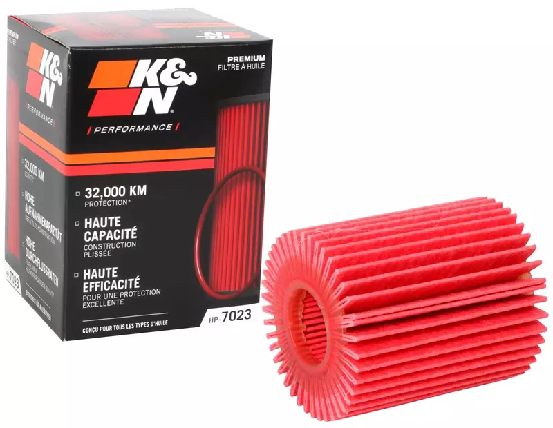 K&N HP-7023 Oil Filter – High Capacity, 20,000 Mile Protection (Wrench-Off)