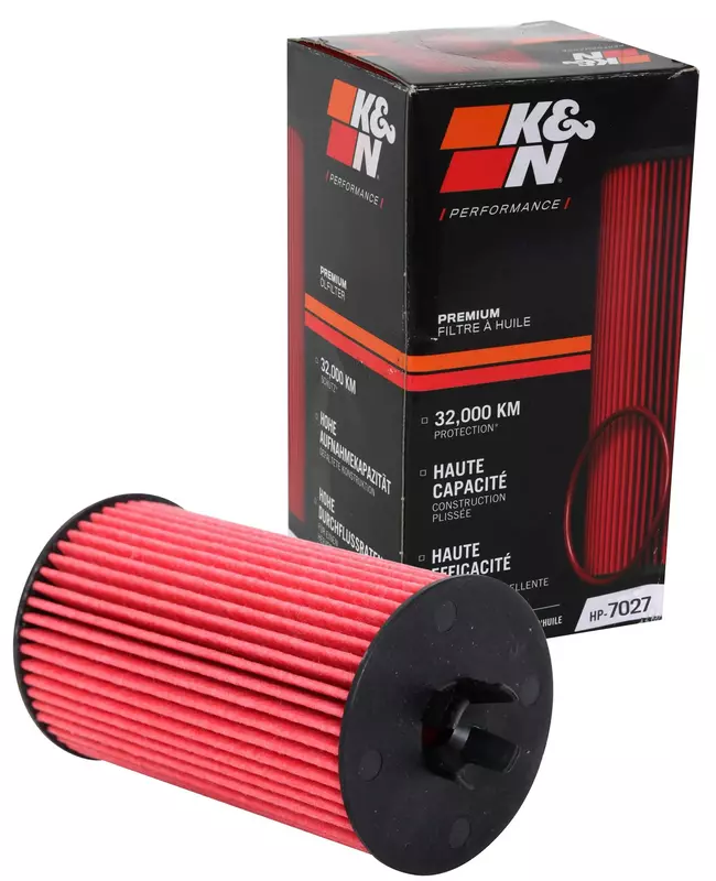 K&N Premium Oil Filter HP-7027 — 20,000 Mile Engine Protection