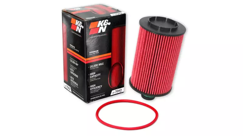 K&N Premium Oil Filter HP-7042 — 20,000 Mile High Capacity