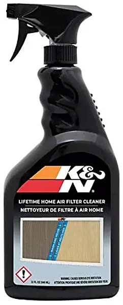 K&N HVAC Filter Cleaner: 32 Oz Spray Bottle Filter Cleaner and Refresher; Restores K&N Home Air Filter Performance; 99-6010 32 Fl Oz (Pack of 1)