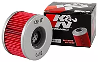 K&N Motorcycle Oil Filter KN-111 — High Performance, Fits Select Honda Vehicles