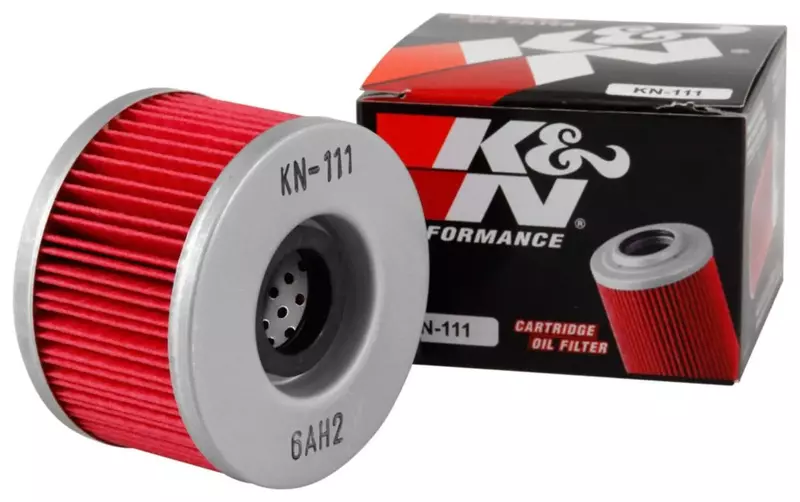 K&N Motorcycle Oil Filter KN-111 — High Performance, Fits Select Honda Vehicles