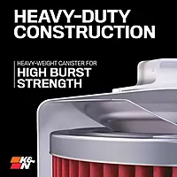 K&N Motorcycle Oil Filter KN-170C Wrench-Off Nut Compatible with Harley-Davidson