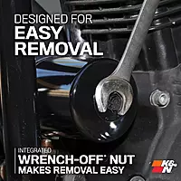 K&N Motorcycle Oil Filter KN-170C Wrench-Off Nut Compatible with Harley-Davidson