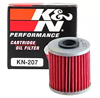 K&N Motorcycle Oil Filter KN-207 — High Performance, Fits Kawasaki/Suzuki/Beta