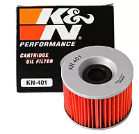K&N Motorcycle Oil Filter KN-401 - High Performance, Fits Kawasaki & Yamaha