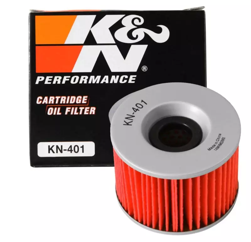 K&N Motorcycle Oil Filter KN-401 - High Performance, Fits Kawasaki & Yamaha