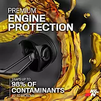 K&N Motorcycle Oil Filter KN-401 - High Performance, Fits Kawasaki & Yamaha