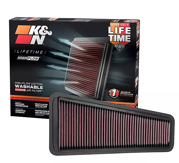 K&N High-Flow Panel Air Filter 33-2281 — Toyota Fit (4Runner/Tacoma/Tundra)