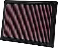 K&N High-Flow Lifetime Panel Engine Air Filter 33-2287 — Washable Oiled Cotton