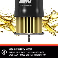 K&N Gasoline Fuel Filter: High Performance Fuel Filter, Premium Engine Protection, Compatible with 1988-2004 Honda/Acura Fuel Injected Gasoline Engines, PF-1200