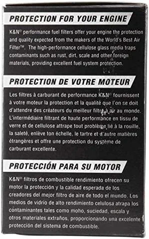 K&N Gasoline Fuel Filter: High Performance Fuel Filter, Premium Engine Protection, Compatible with 1988-2004 Honda/Acura Fuel Injected Gasoline Engines, PF-1200