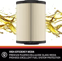 K&N Diesel Fuel Filter: Performance Fuel Filter, Premium Engine Protection, Compatible with 2003-2009 Dodge Ram Truck 5.9L Cummins Diesel Engines, PF-4200