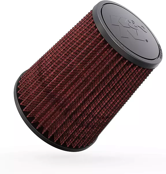 K&N High-Flow Original Lifetime Universal Clamp-On Air Filter: RF-1015 (Pack of 1)