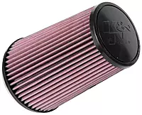 K&N High-Flow Original Lifetime Universal Clamp-On Air Filter: High Performance, Premium: Flange Diameter: 4.5 In, Filter Height: 8.375 In, Flange Length: 0.625 In, Shape: Round Tapered, RU-1008