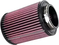 K&N RU-2820 Universal Clamp-On High-Flow Air Filter, 3" Flange, 6.5" H
