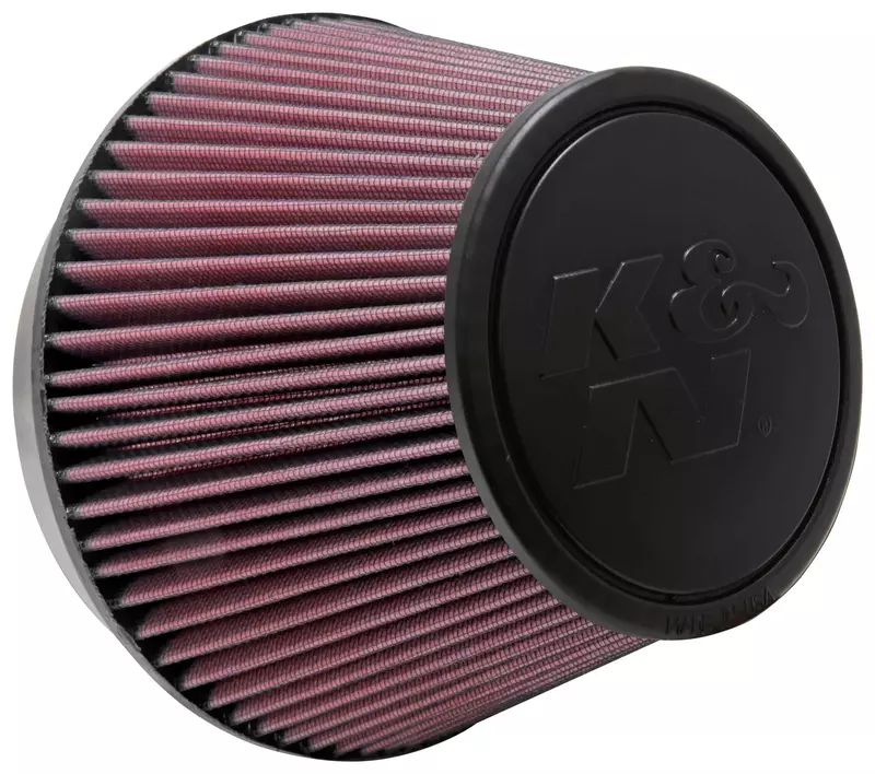 K&N High-Flow Original Lifetime Universal Clamp-On Air Filter: High Performance, Premium, Washable: Flange Diameter: 6 In, Filter Height: 5 In, Flange Length: 1 In, Shape: Tapered Round, RU-2960