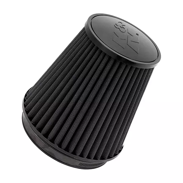 K&N Dryflow Lifetime Universal Clamp-On Air Filter: High Performance, Washable, Replacement Filter: Flange Diameter: 6 In, Filter Height: 7.5 In, Flange Length: 1 In, Shape: Round Tapered, RU-3101HBK