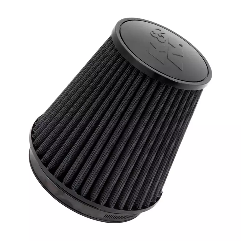 K&N Dryflow Lifetime Universal Clamp-On Air Filter: High Performance, Washable, Replacement Filter: Flange Diameter: 6 In, Filter Height: 7.5 In, Flange Length: 1 In, Shape: Round Tapered, RU-3101HBK
