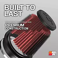 K&N RU-4950 Universal Clamp-On Air Filter, 2.5 In Flange