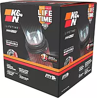 K&N RU-4950 Universal Clamp-On Air Filter, 2.5 In Flange
