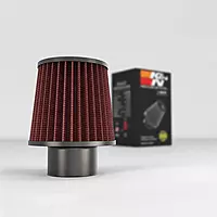 K&N High-Flow Universal Clamp-On Air Filter RU-5172 — 4.875 in Flange, 7.94 in Height